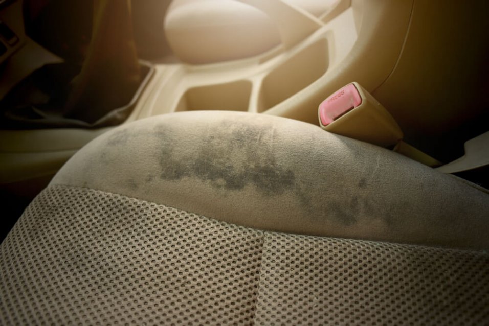 remove stains from car seat