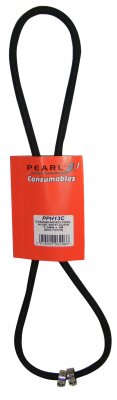 Pearl Fuel Hose & Clips -Black Braided - 1/8" 3.2mm x 1m