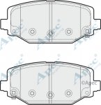 PAD1879 - Apec Brake Pad Set Rear 3Y36K Warranty
