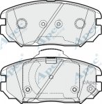PAD1956 - Apec Brake Pad Set Front 3Y36K Warranty