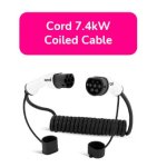 Cord Coiled EV Charging Cable 7.4kW - 230V 32A