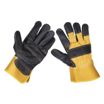 Sealey Rigger's Gloves Hide Palm Pair