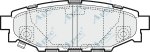 PAD1453 - Apec Brake Pad Set Rear 3Y36K Warranty