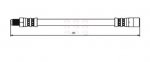 HOS3628 - Apec Brake Hose Rear 3Y36K Warranty