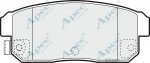 PAD1369 - Apec Brake Pad Set Rear 3Y36K Warranty