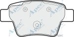 PAD1558 - Apec Brake Pad Set Rear 3Y36K Warranty