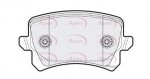 PAD2190 - Apec Brake Pad Set Rear 3Y36K Warranty