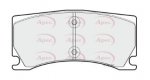 PAD1712 - Apec Brake Pad Set Rear 3Y36K Warranty