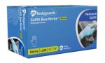 BM Polyco Bodyguards Blue Nitrile Disposable Gloves - Powder Free - Pack of 100