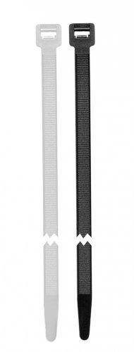 Pearl Cable Ties Black: Size 2.5mm x 100mm - Pack of 100