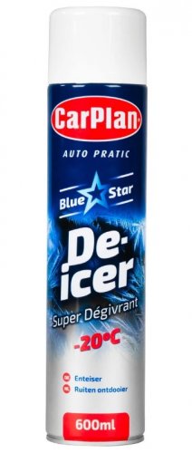 CarPlan Blue Star De Icer Spray Aerosol - 600ml: Size 600ml