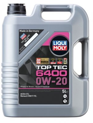 Liqui Moly Top Tec 6400 0W-20 - 1L, 5L, 20L & 205L