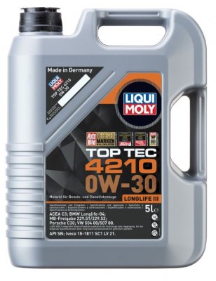 Liqui Moly Top Tec 4210 0W-30 - 1L, 5L, 20L & 205L