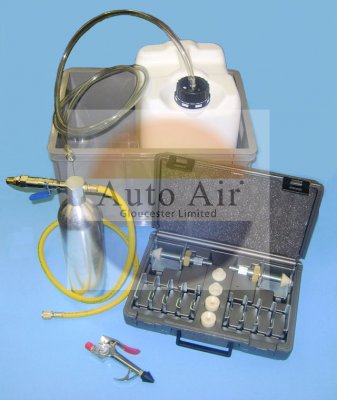 Coolzone A/C Flush Kit Tank/Hoses/Adapte