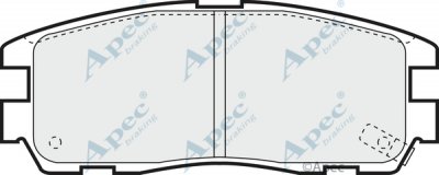 PAD798 - Apec Brake Pad Set Rear 3Y36K Warranty