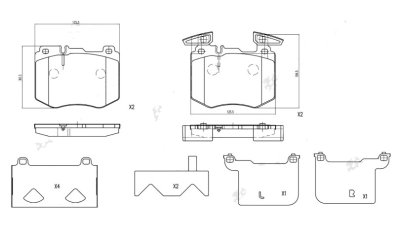 Blueprint Brake Pad Set ADBP420144