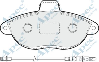 PAD935 - Apec Brake Pad Set Front 3Y36K Warranty