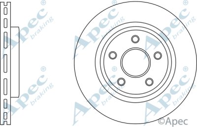 DSK2936 - Apec Brake Disc Single Front 3Y36K Warranty