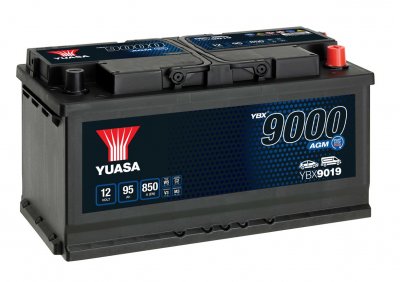 YBX9019 Yuasa AGM Start Stop Battery 4Y48K Warranty
