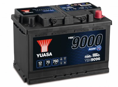 YBX9096 Yuasa AGM Start Stop Battery 4Y48K Warranty