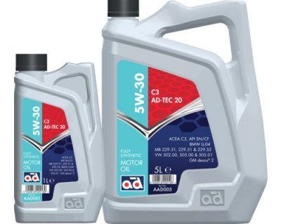 AD Oils - ADTEC20 - 5W30 C3 - 1L, 5L, 20L & 199L