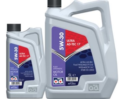 AD Oils - ADTEC17 - 5W30 Ultra - 1L, 5L, 20L & 199L
