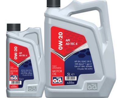 AD Oils - ADTEC4 - 0W20 API - 1L, 5L, 20L & 199L