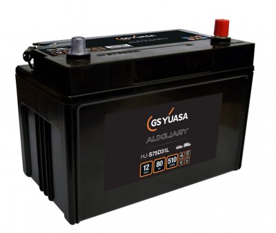 Yuasa HJ-S75D31L Auxiliary AGM Battery