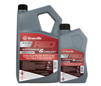 Granville Rapid Cool Red OAT Antifreeze - 1L, 5L & 20L