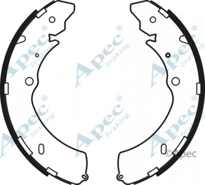 SHU784 - Apec Brake Shoe Set 3Y36K Warranty