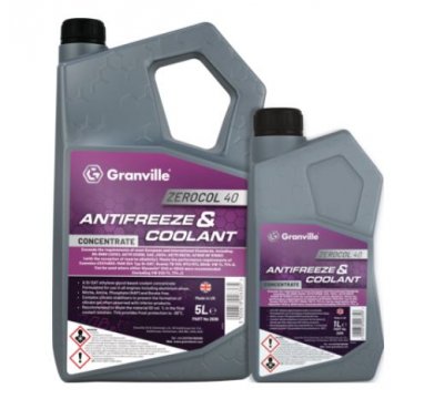 Granville Zerocol 40 Purple Antifreeze 1L, 5L & 20L
