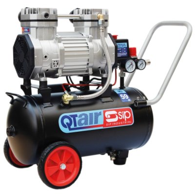 SIP QT Air DD 1.5HP 24L Ultra Low Noise Oil Free Direct Drive Air Compressor