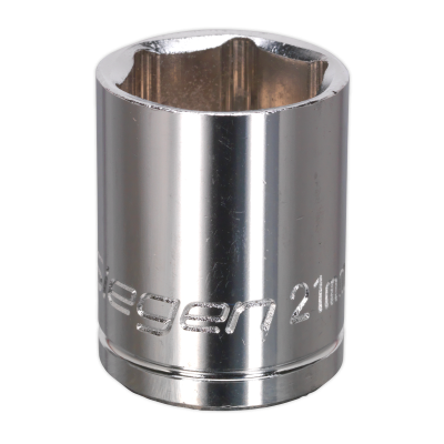 Sealey WallDrive® Socket 21mm 1/2Sq Drive