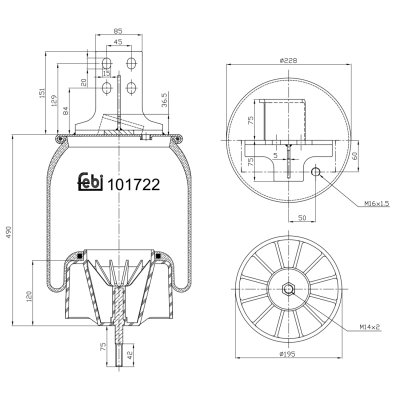 Febi Bilstein Air Spring 101722