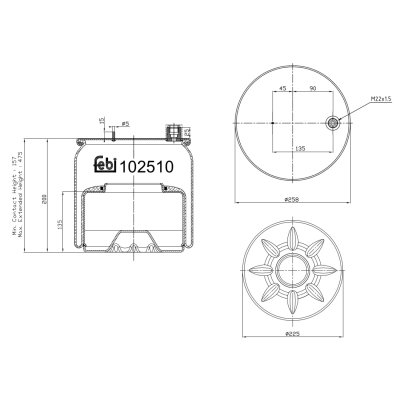 Febi Bilstein Air Spring 102510