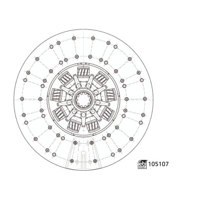 Febi Bilstein Clutch Disc 105107
