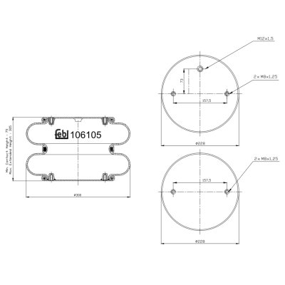 Febi Bilstein Air Spring 106105