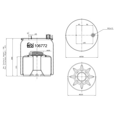 Febi Bilstein Air Spring 106772