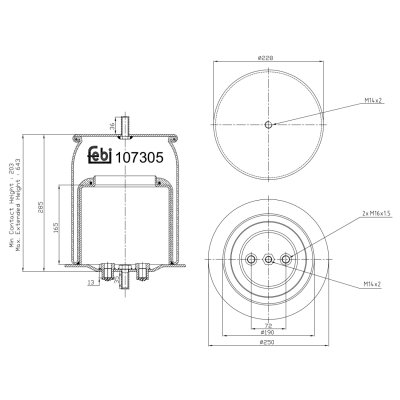 Febi Bilstein Air Spring 107305