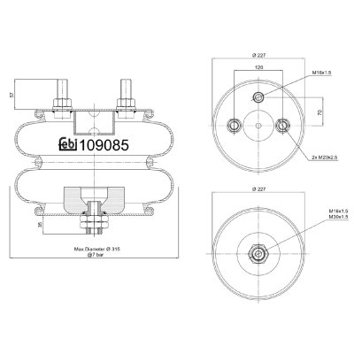 Febi Bilstein Air Spring 109085
