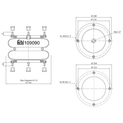 Febi Bilstein Air Spring 109090