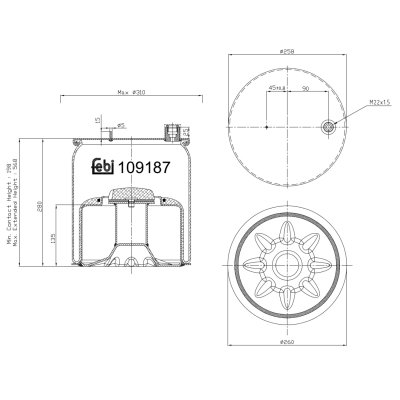 Febi Bilstein Air Spring 109187