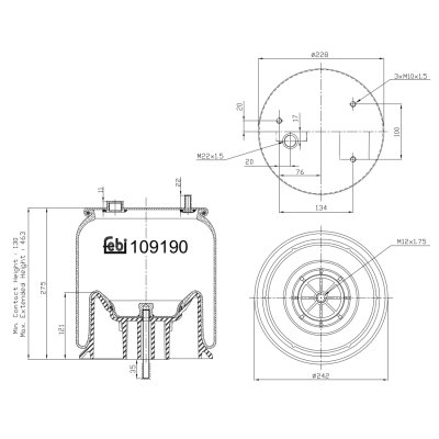Febi Bilstein Air Spring 109190