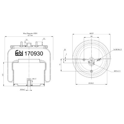 Febi Bilstein Air Spring 170930