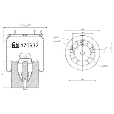 Febi Bilstein Air Spring 170932