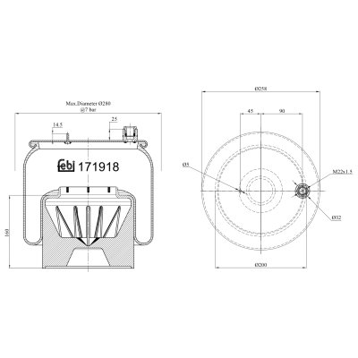 Febi Bilstein Air Spring 171918