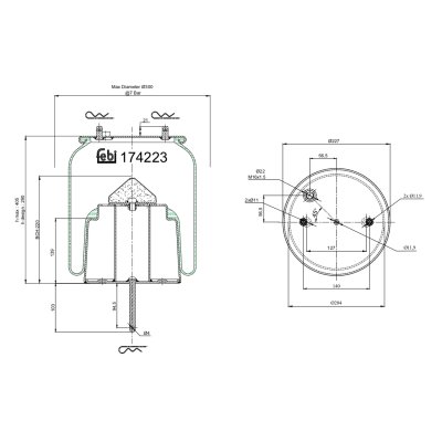 Febi Bilstein Air Spring 174223