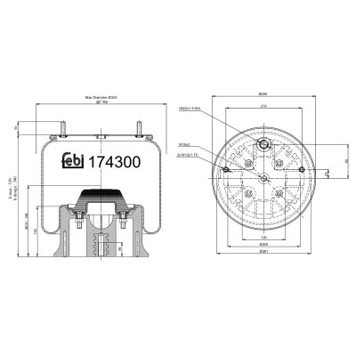Febi Bilstein Air Spring 174300