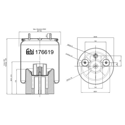 Febi Bilstein Air Spring 176619