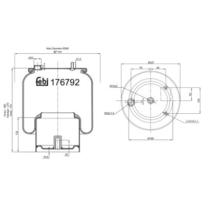 Febi Bilstein Air Spring 176792